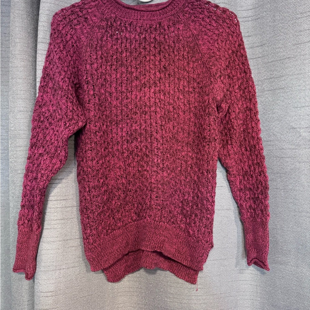 Women's Knit Sweater - Deep Berry